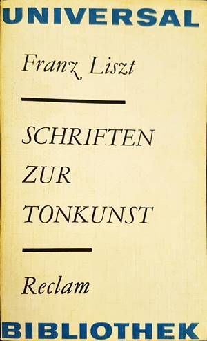 Schriften Zur Tonkunst