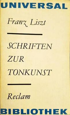 Schriften Zur Tonkunst
