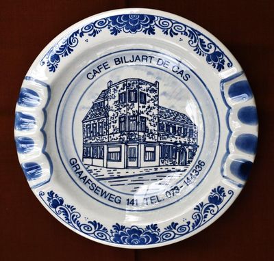 Рекламен пепелник на Delft Blue. Винтидж.