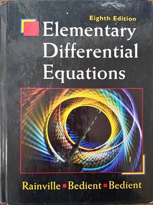 Elementary Differential Equations Elementary Differential Equations