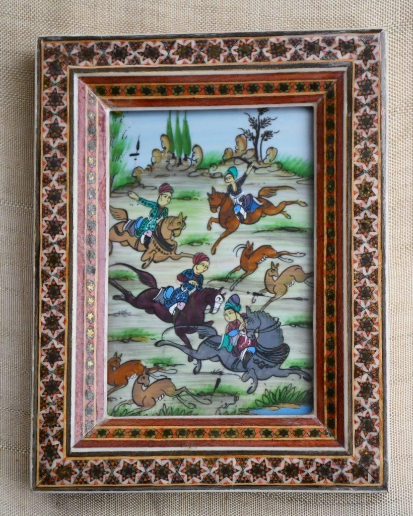 Оригинална персийска миниатюра - ръчно рисувана