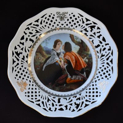 Порцеланова чиния &quot;Ромео и Жулиета&quot;, на &quot;Thun&quot;