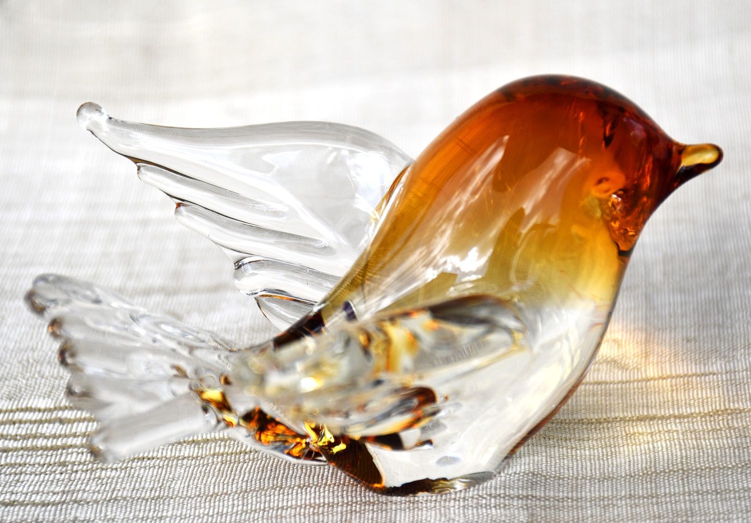 Птица. Мурано арт-глас. Винтидж. Птица. Мурано арт-глас. Винтидж.