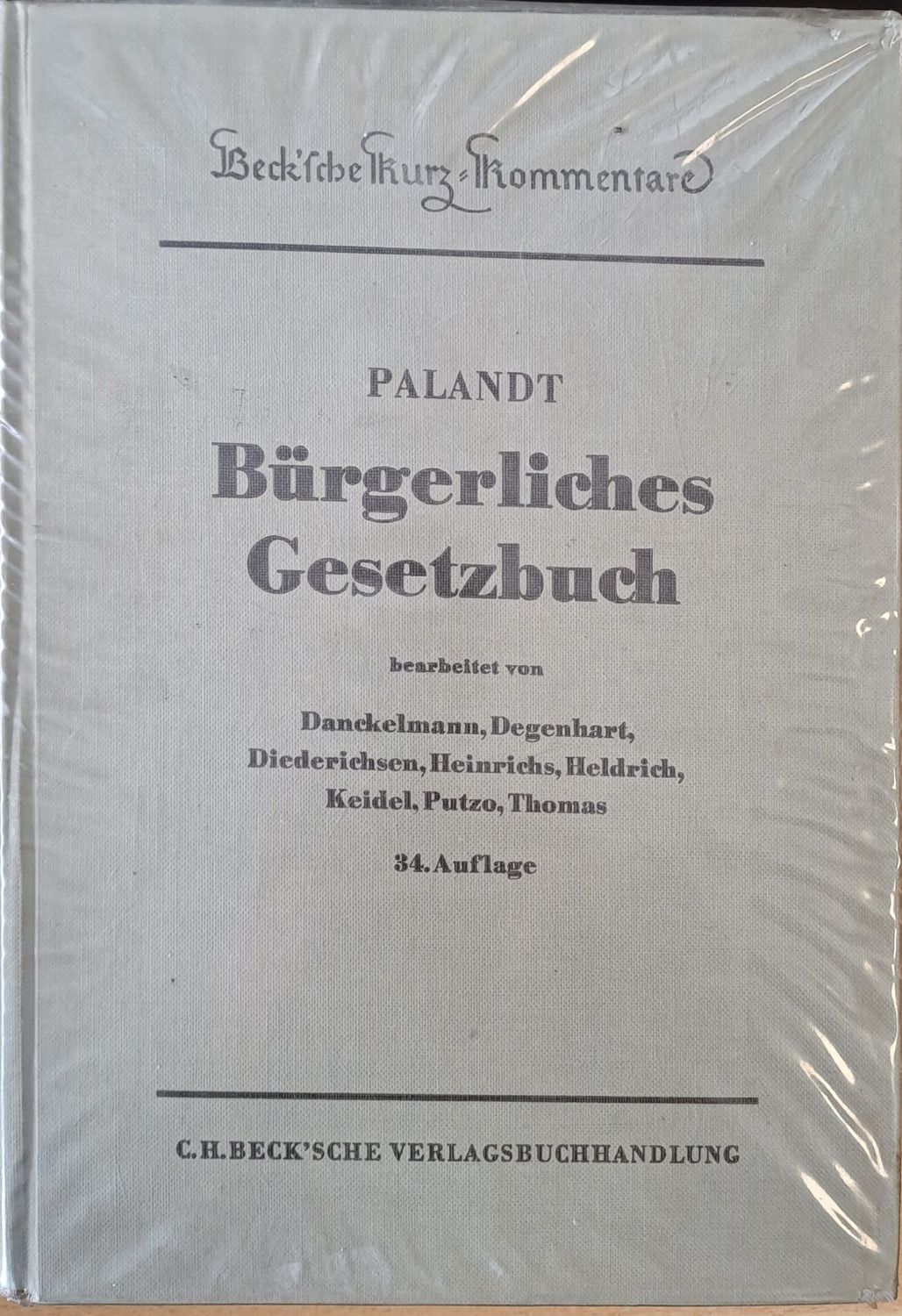 Palandt Burgerliches Gesetzbuch