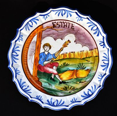 Ръчно рисувана чиния - Bassano