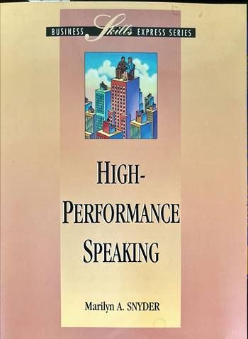 High-Performance Speaking