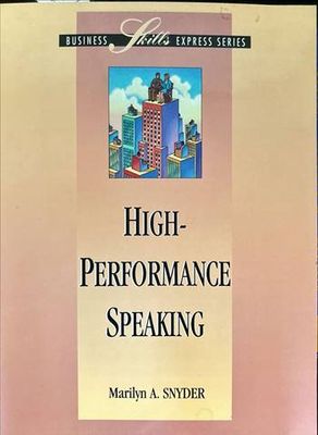 High-Performance Speaking