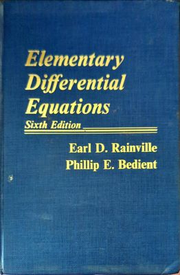 Elementary Differential Equations. Sixth Edition