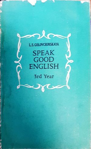 Speak good English. 3rd year