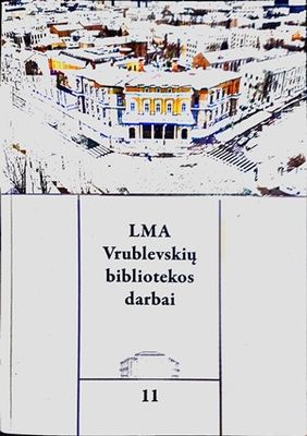 LMA Vrublevskių bibliotekas darbai