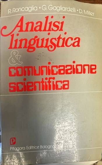 Analisi linguistica e comunicazione scientifika