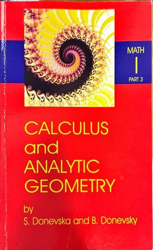 Calculus and Analytic Geometry Math 1 , Part 3