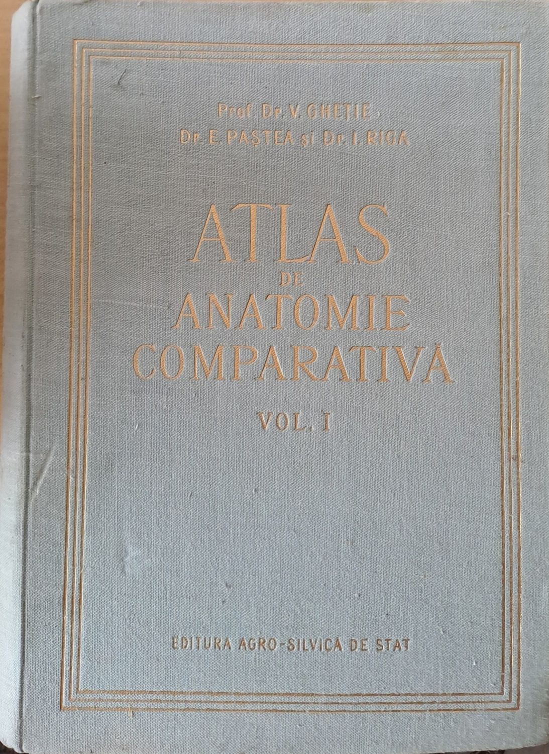 Atlas de Anatomie Comparativa, Volume I