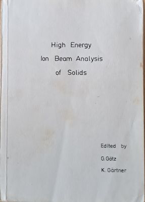 High Energy Ion Beam Analysis of Solids
