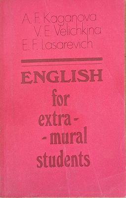English for extra-mural students