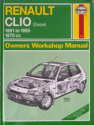 Renault Clio Diesel 1991 to 1995 Owners Workshop Manual