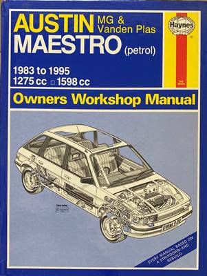 Austin MG &amp;amp; Vanden Plas Maestro (petrol) 1983 to 1995 Owners Workshop Manual
