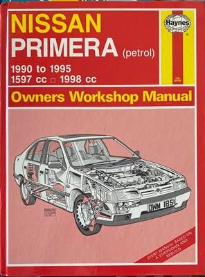 Nissan Primera (petrol) 1990 to 1995 Owners Workshop Manual