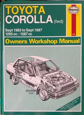 Toyota Corolla (fwd) Sept 1983 to Sept 1987 Owners Workshop Manual