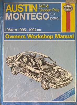 Austin NG &amp;amp; Vanden Plas Montego 2.0 petrol 1984 to 1995 Owners Workshop Manual