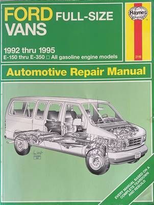 Ford Full-Size Vans 1992 thru 1995 Automotive Repair Manual