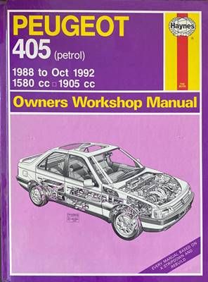 Peugeot 405 (petrol) 1988 to Oct 1992 Owners Workshop Manual