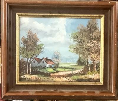 Картина масло, платно в рамка