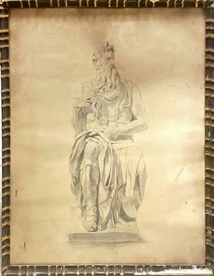 Картина молив, хартия в рамка Картина молив, хартия в рамка