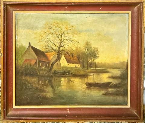 Картина масло,платно в рамка