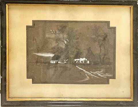 Картина пастел,картон в рамка