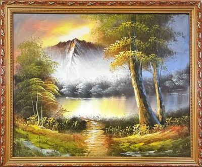 Картина масло,платно в рамка Картина масло,платно в рамка