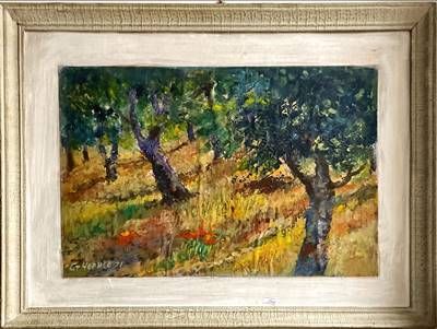 картина масло, картон в рамка картина масло, картон в рамка