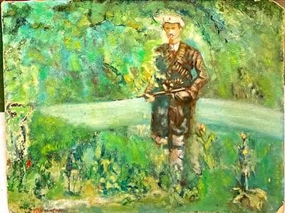 картина масло, картон картина масло, картон