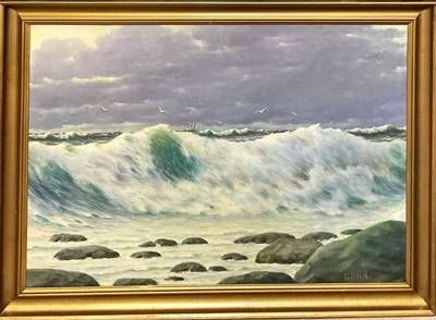 картина акварел, платно в рамка картина акварел, платно в рамка