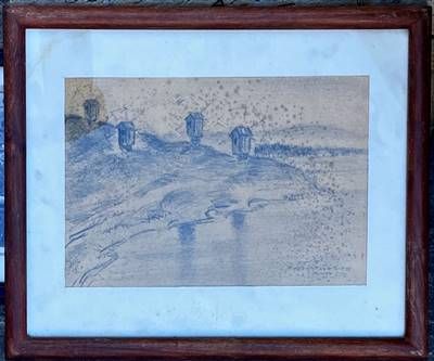 Картина молив в рамка Картина молив в рамка