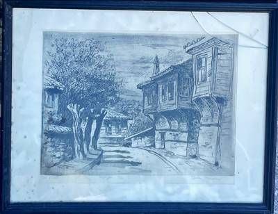 Картина офорт 16/20 в рамка