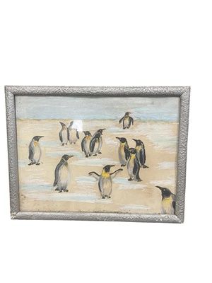 Картина акварел, картон в рамка Картина акварел, картон в рамка