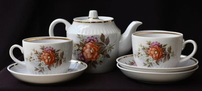 Съветски винтидж сервиз за чай - &quot;Dmitrovsky porcelain - Verbilki&quot;