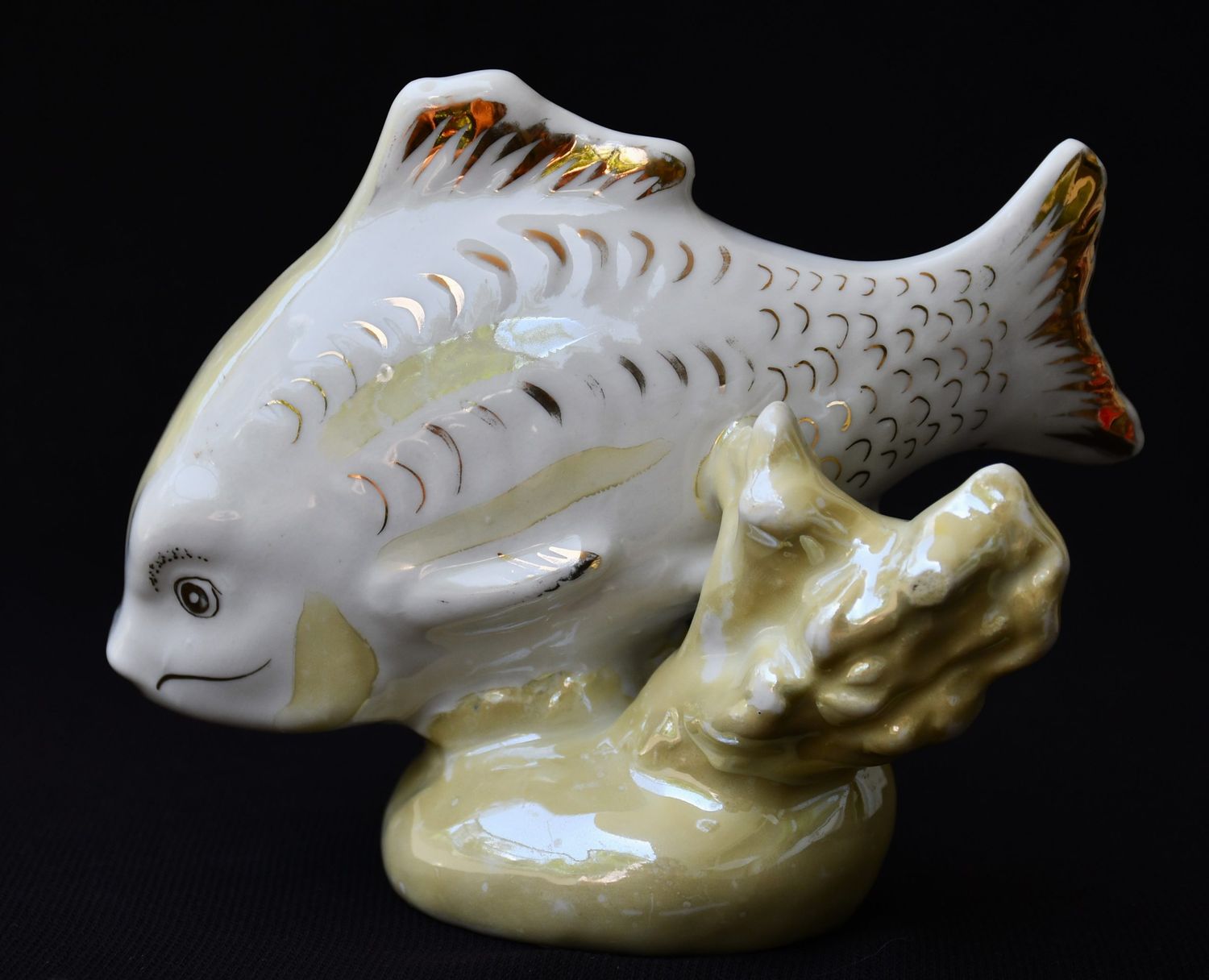 Съветски порцелан -  Съветски порцелан - "Риба" - Дулевский фарфоровый завод