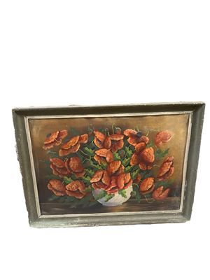 Картина масло , картон с рамка Картина масло , картон с рамка