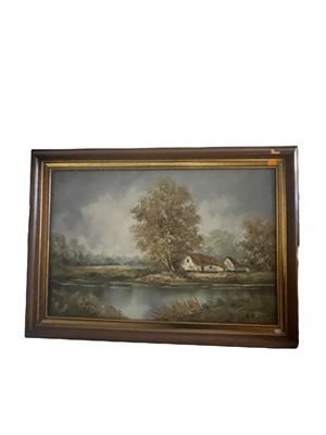 Картина масло,платно с рамка Картина масло,платно с рамка