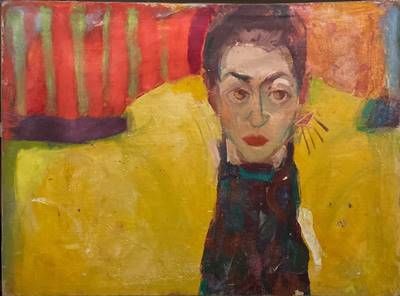 Картина масло върху платно-Юлиан Илков Картина масло върху платно-Юлиан Илков"Силви"