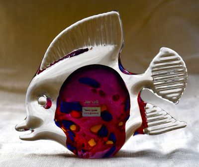 Art Glass риба на Ярош Студио - Чехия