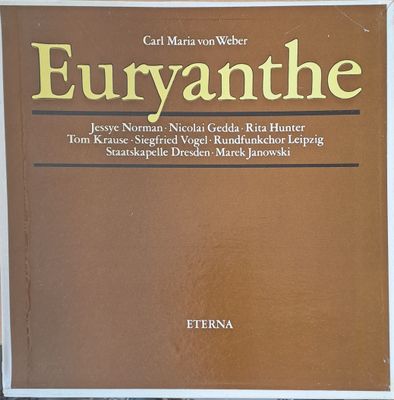 Carl Maria von Weber: Euryanthe, четворен албум Carl Maria von Weber: Euryanthe, четворен албум