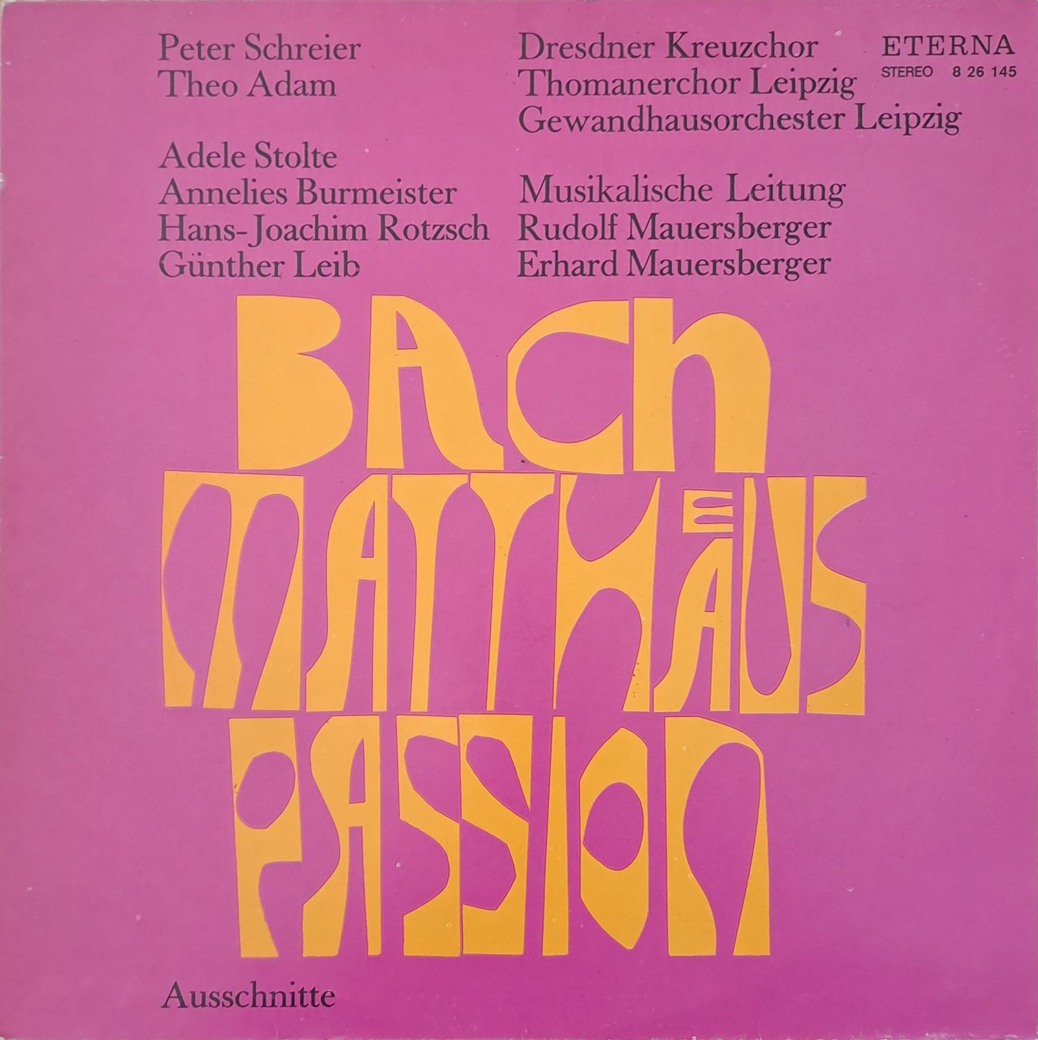 Bach: Matthaus-Passion Bach: Matthaus-Passion