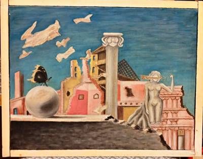 Картина масло върку платно с рамка Картина масло върку платно с рамка