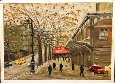 Картина масло върку платно с рамка Картина масло върку платно с рамка