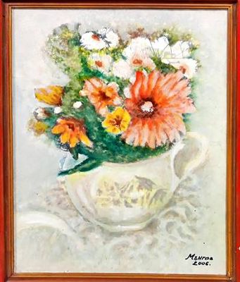 Картина  масло върху платно с рамка