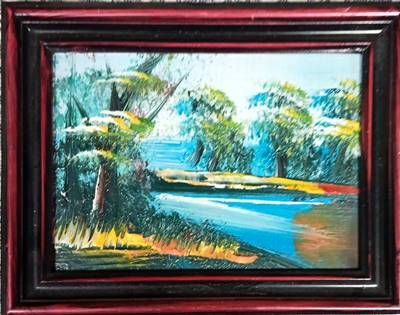 Картина масло върку фазер с рамка