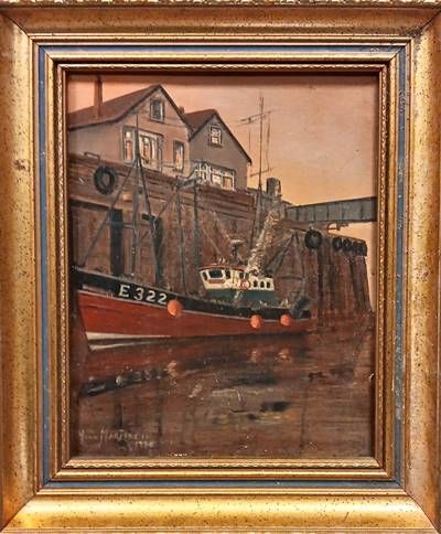 Картина масло върху платно с рамка Картина масло върху платно с рамка